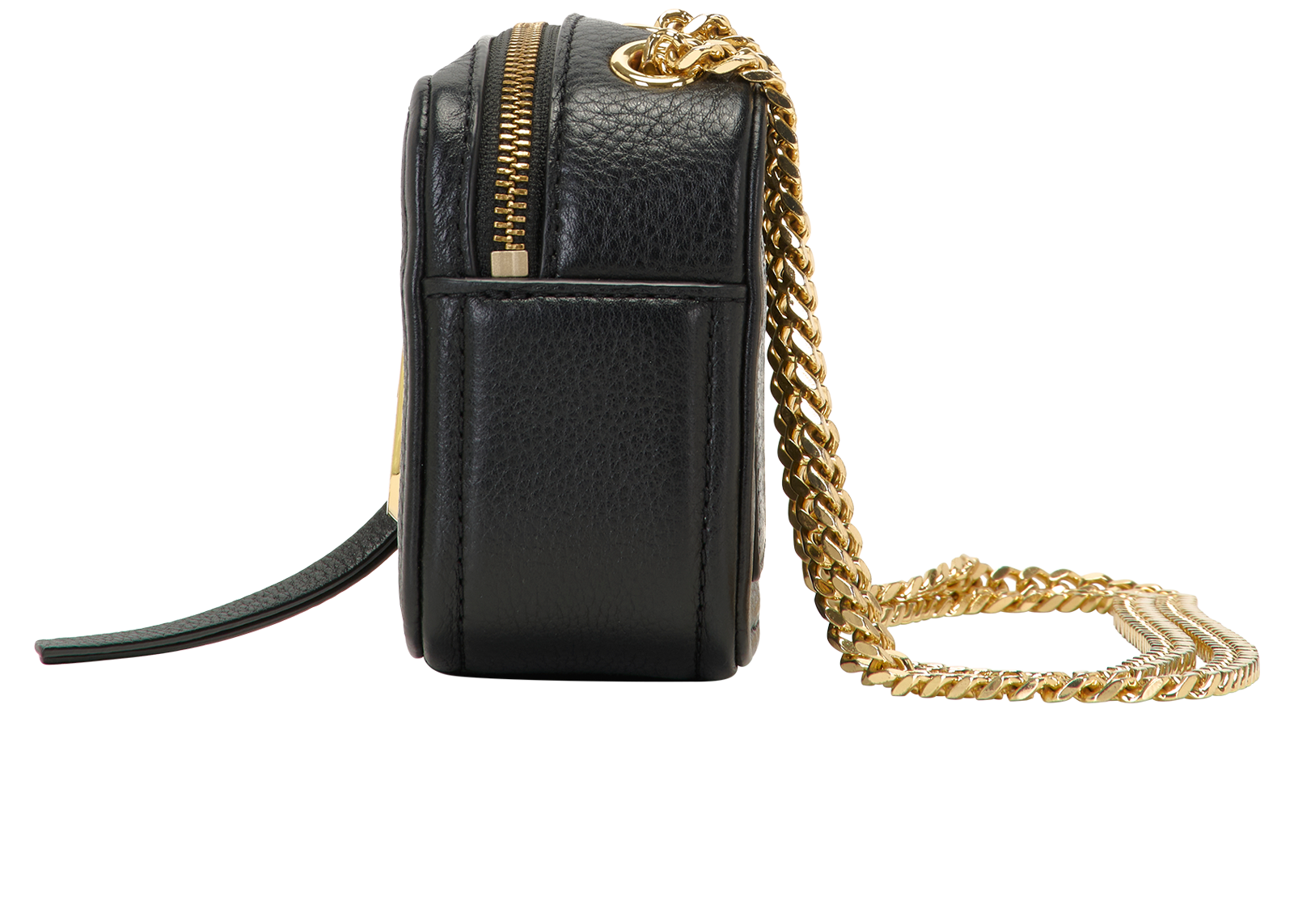 The Glam Shot 17, &pound;120, Handbags, Black, Leather, Bottom view